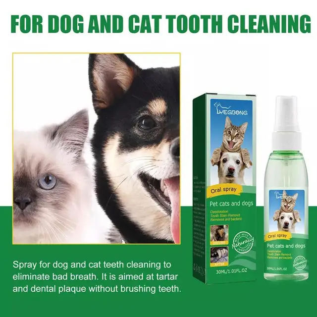 30ml/Bottle Dog Oral Spray Dog And Cat Tooth Cleaning Spray Tooth Spray Dog Oral Spray Pet Breath Freshener Oral Spray 2
