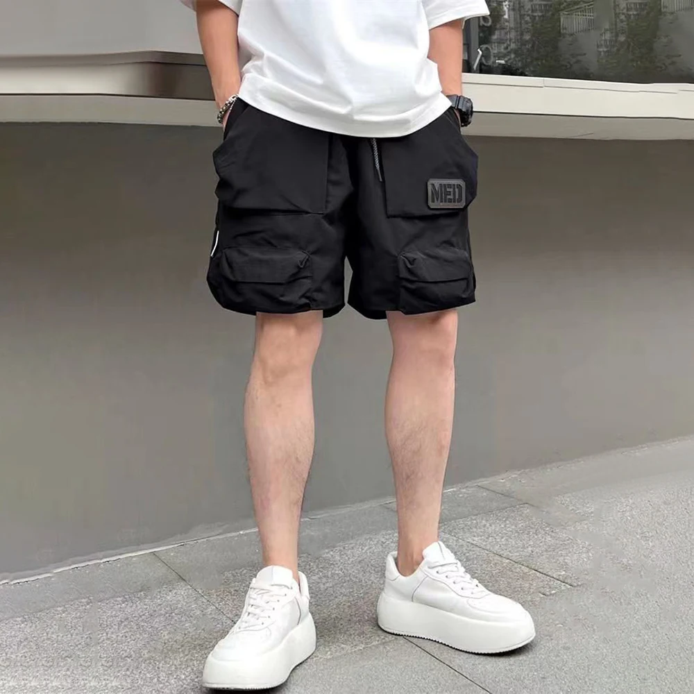 Casual Sports Shorts For Men Summer Fashion High Quality Multi-Pocket Five-Quarter Pants Handsome Trendy Workwear Beach Pant