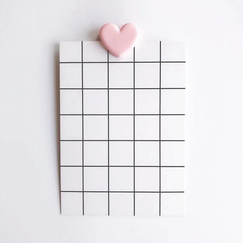 Cute Plastic Pink Love Heart Planner Paper Clip Bookmark 6Pcs Kawaii School Stationery New Office Gadgets Desk Accessories