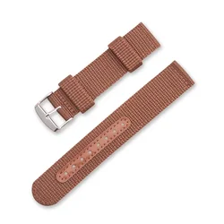 Quick Release Nylon Canvas Sport Watch Band 18 - 24mm - Universal Bracelet - 18mm (Br)