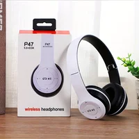 P47 Bluetooth 5.0 Wireless Headphone Foldable HIFI Stereo Bass Earphone Kid Helmet Gift With Mic USB Adaptor For iPhone Game 1