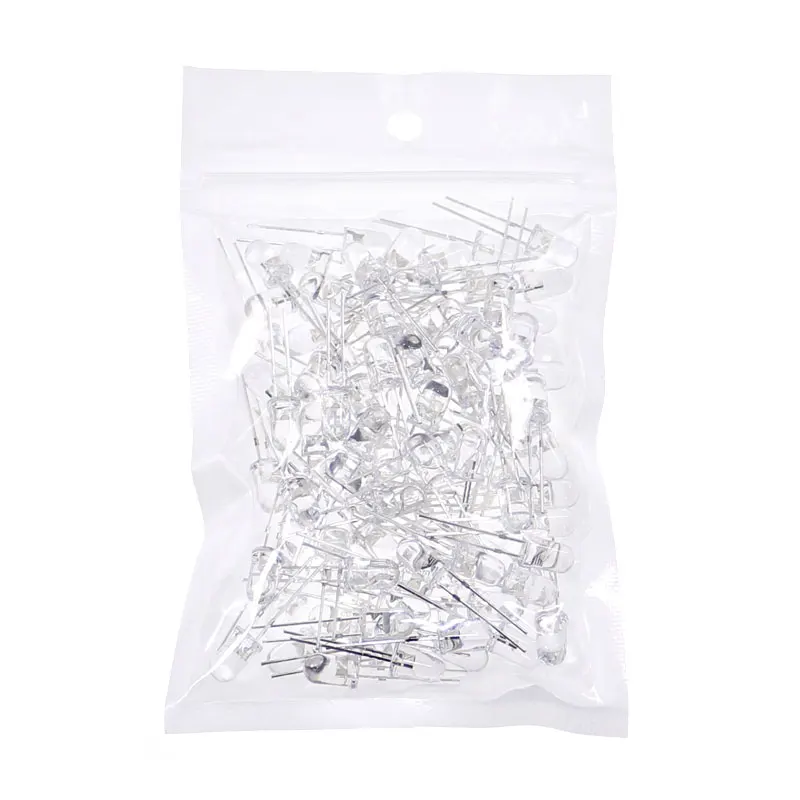 100PCs 5mm LED Diode 5mm assorted kit White Green Red Blue yellow orange pink purple warm white DIY light emitting diode image 2