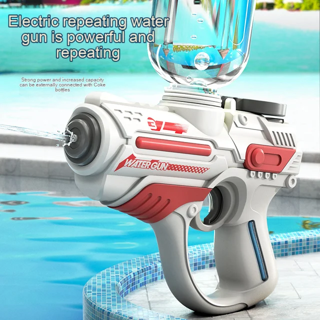 2024 New Electric Automatic Water Gun Children High-pressure Outdoor Beach Large-capacity Swimming Pool Summer Toy for Children 5