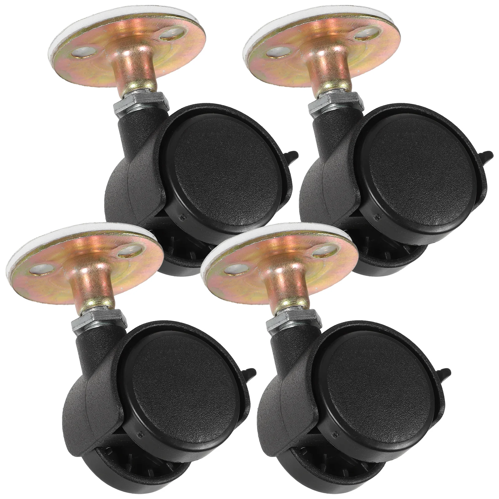 

4pcs Self Adhesive Caster Wheel 37mm 360 Degree Rotation Sticky Pulley Roller