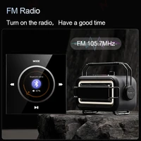 Home bluetooth amplifier smart home audio mini in wall amplifier 86 type FM USB TF music host Ceiling Speaker Audio Panel System 6