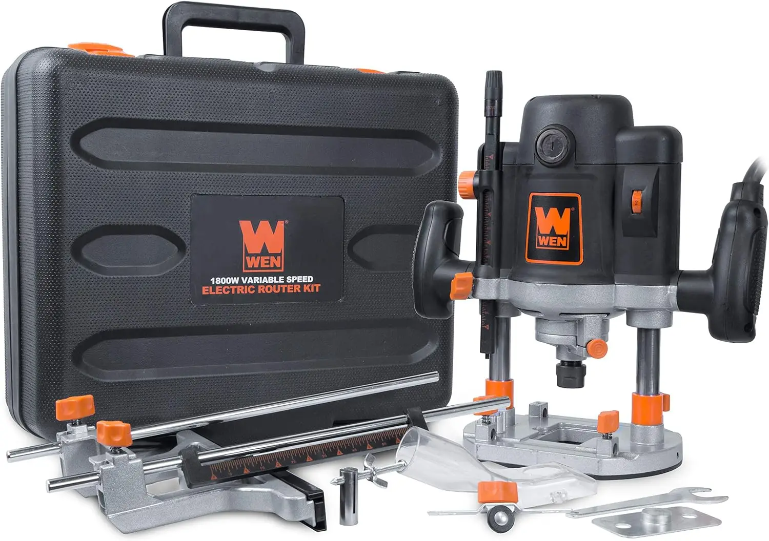 15-Amp Variable Speed Plunge Woodworking Router Kit RT6033 Carrying Case Edge Guide