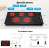36 inch,36 inch Electric Cooktop,9200W Built-in & Countertop 36 inch Cooktop with 9 Power Levels, 6