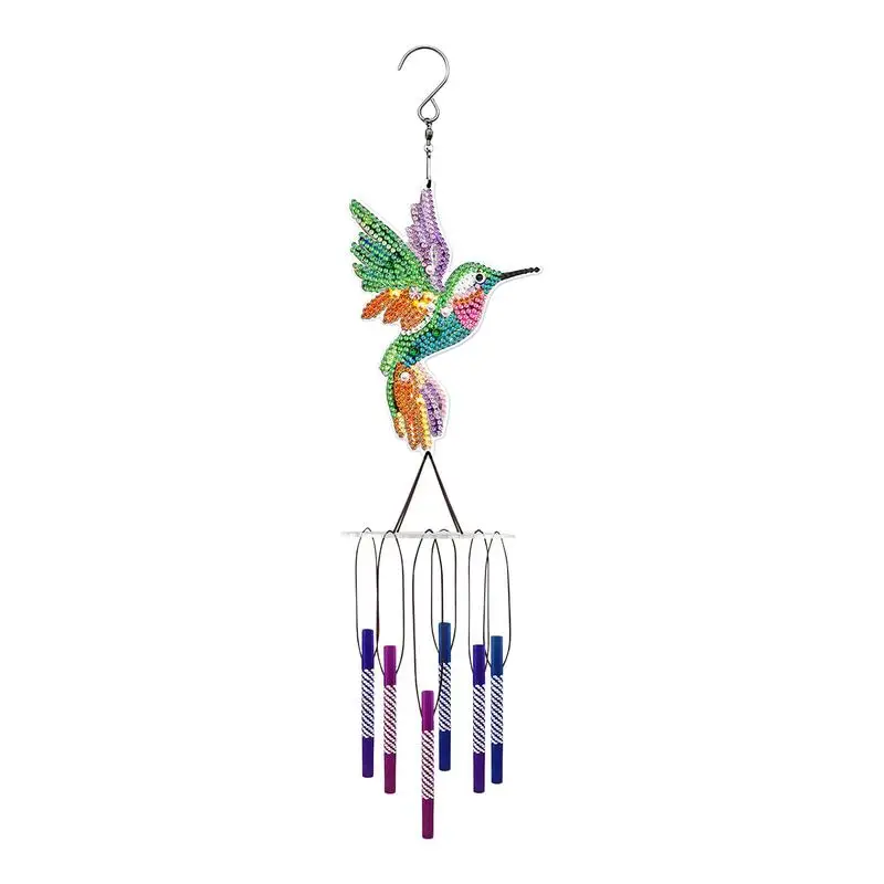 Led Solar Wind Chime Colibrì Bird Angel Solar Wind Chime Crystal Sun Glass Prismi Lampadario Solare Colibrì Garden Decor