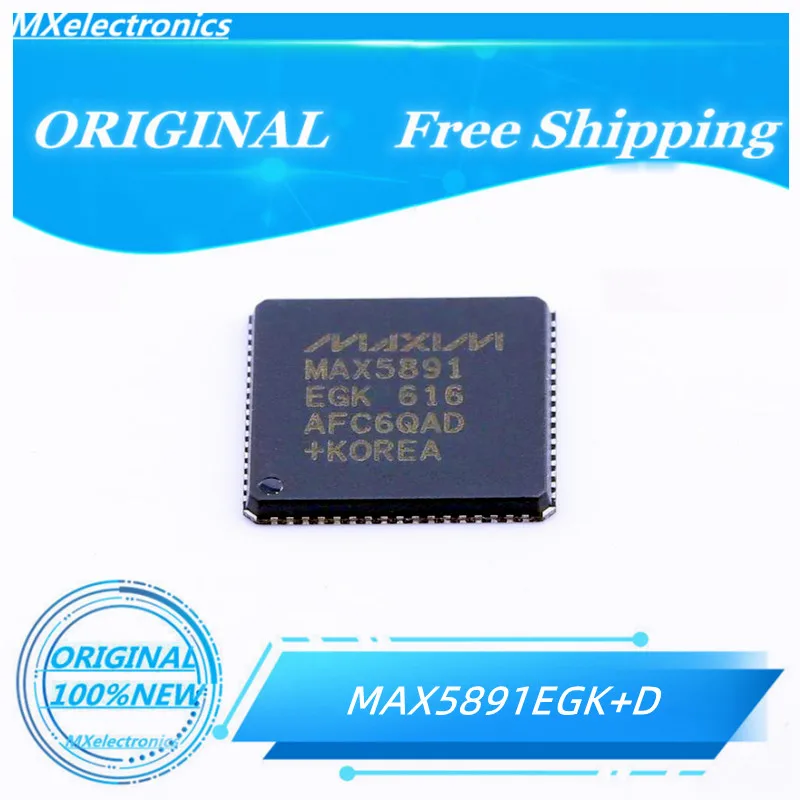

1PCS/LOT 100%NEW MAX5891EGK+D VFQFN-68 MAX5891 DACs - Digital to Analog Converters