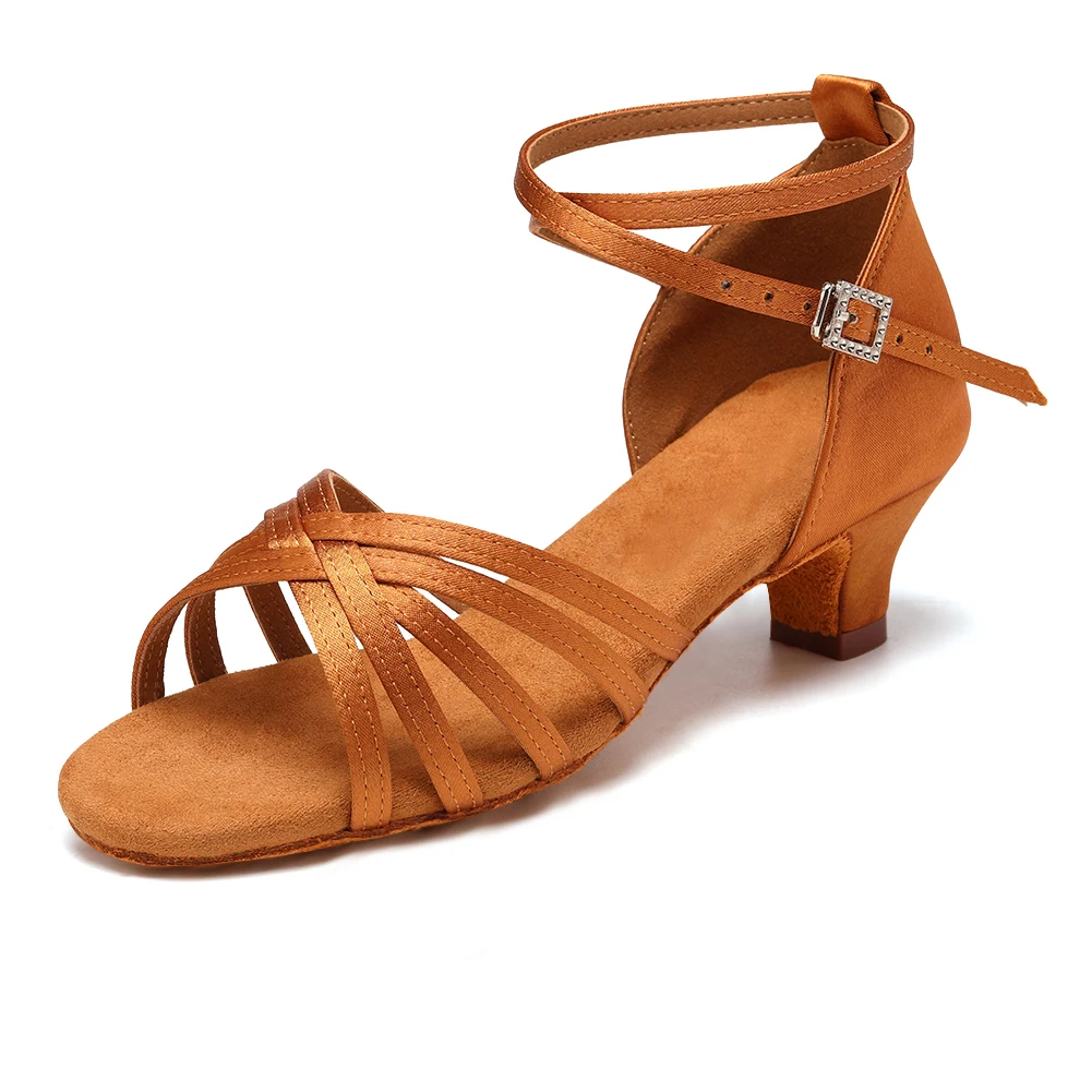 Latin dance shoes for Women Girls Children Kids Woman dancing shoes Ballroom Tango Salsa Low Heel classic Practice competition