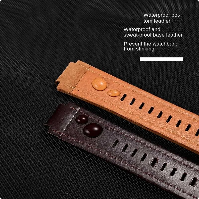 Timex Men's Tide Compass Leather and Silicone Watchband Strap