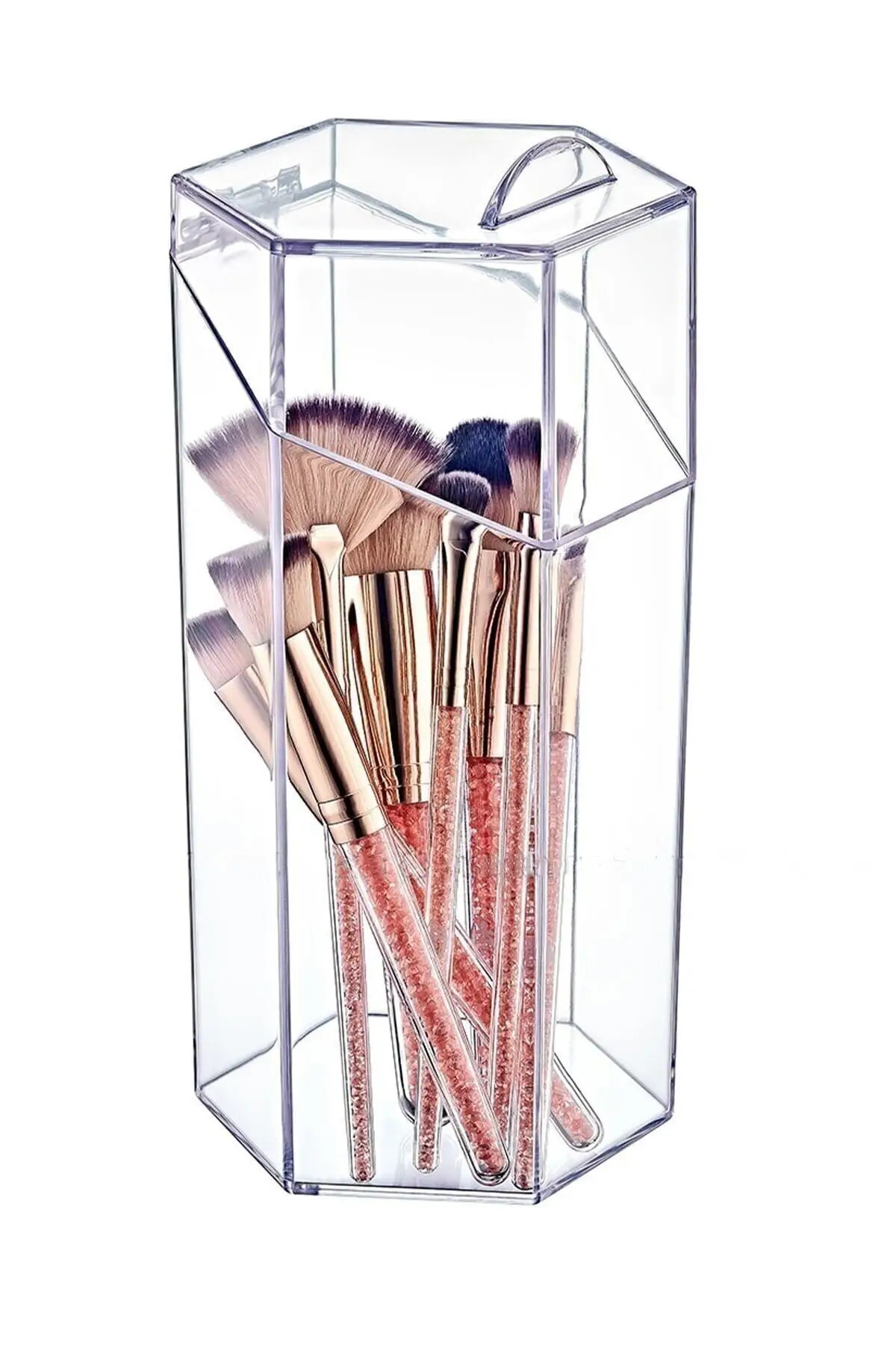 

Makeup Brush Organizer with Cover