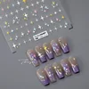 5D Realistic Relief Colorful Starlights Little Star Cluster Adhesive Nail Art Stickers Decals Manicure Ornaments Accessories 1
