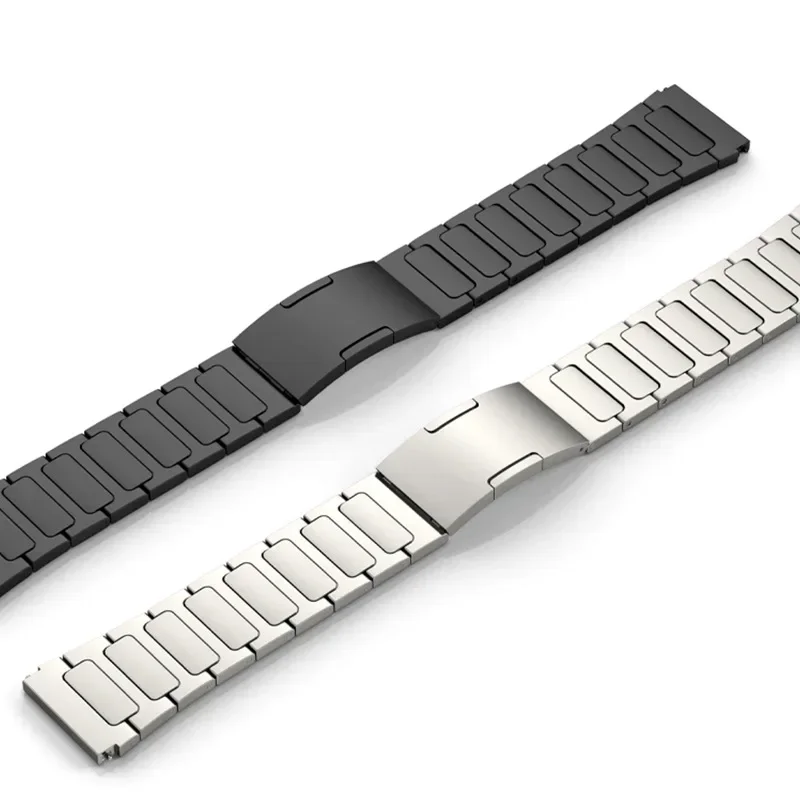 Premium Titanium Alloy Wristband - 22mm Metal Strap