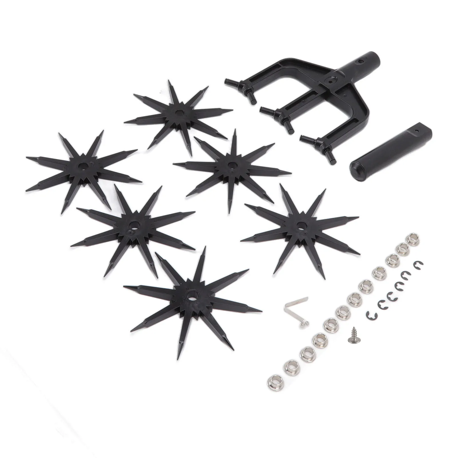 Cultivator Tool Garden Aerator Soil Scarifier 2 in 1 Ventilated Tiller