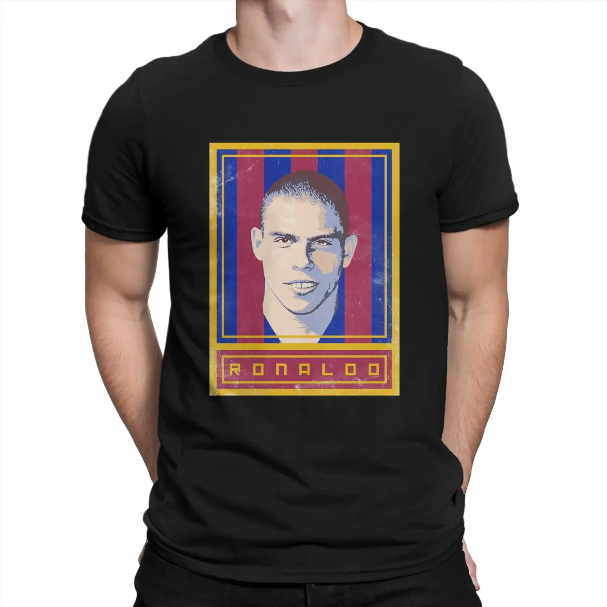 Ronaldo Luiz Nazario Delima Player Maglietta Da Uomo Ronaldo Fcb Maglietta Distintiva Originale Streetwear Hipster