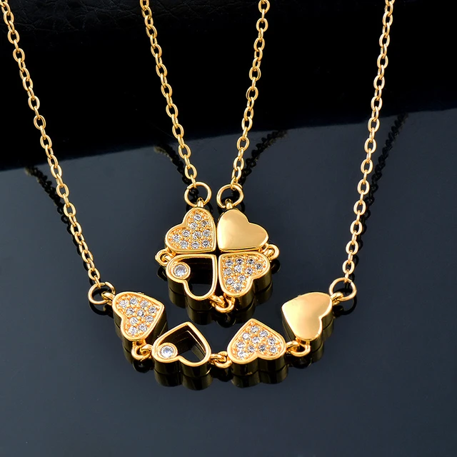 CARLIDANA Luxury Vintage Four Leaf Clover Pendant Necklace Fashion Clover  Necklace Gold Color Designer Jewelry for Women Gift - AliExpress