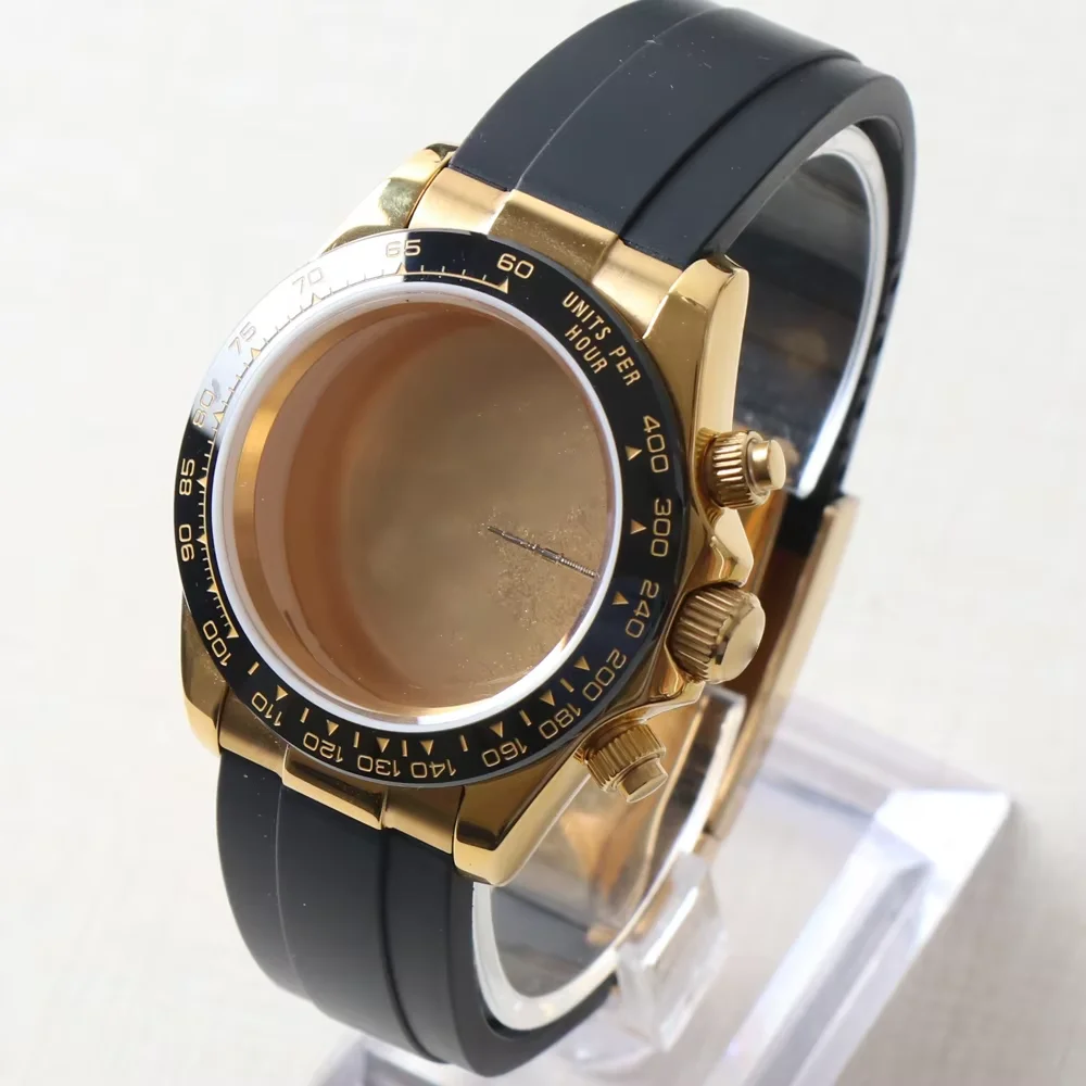 Stainless Steel Watch Case with Sapphire Crystal and Bracelet - Waterproof Accessories
