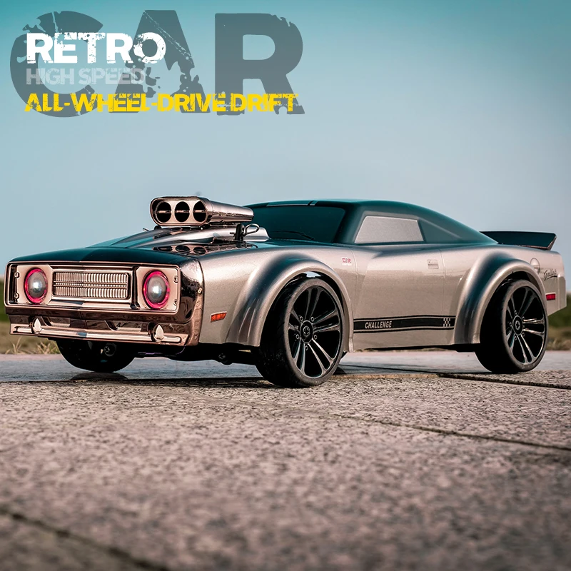 

High Horsepower JJRC Q142 Full Proportion Electric Four-Wheel Drive High-Speed Muscle Drift Car Demon Eye RC Racing Car 38kmh