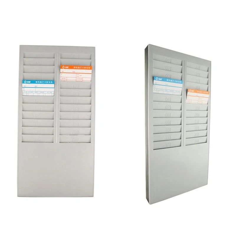 Time Card Rack Wall Mount Holder - 24 Pocket Slot For Attendance Recorder, Office Punch Time - View #6