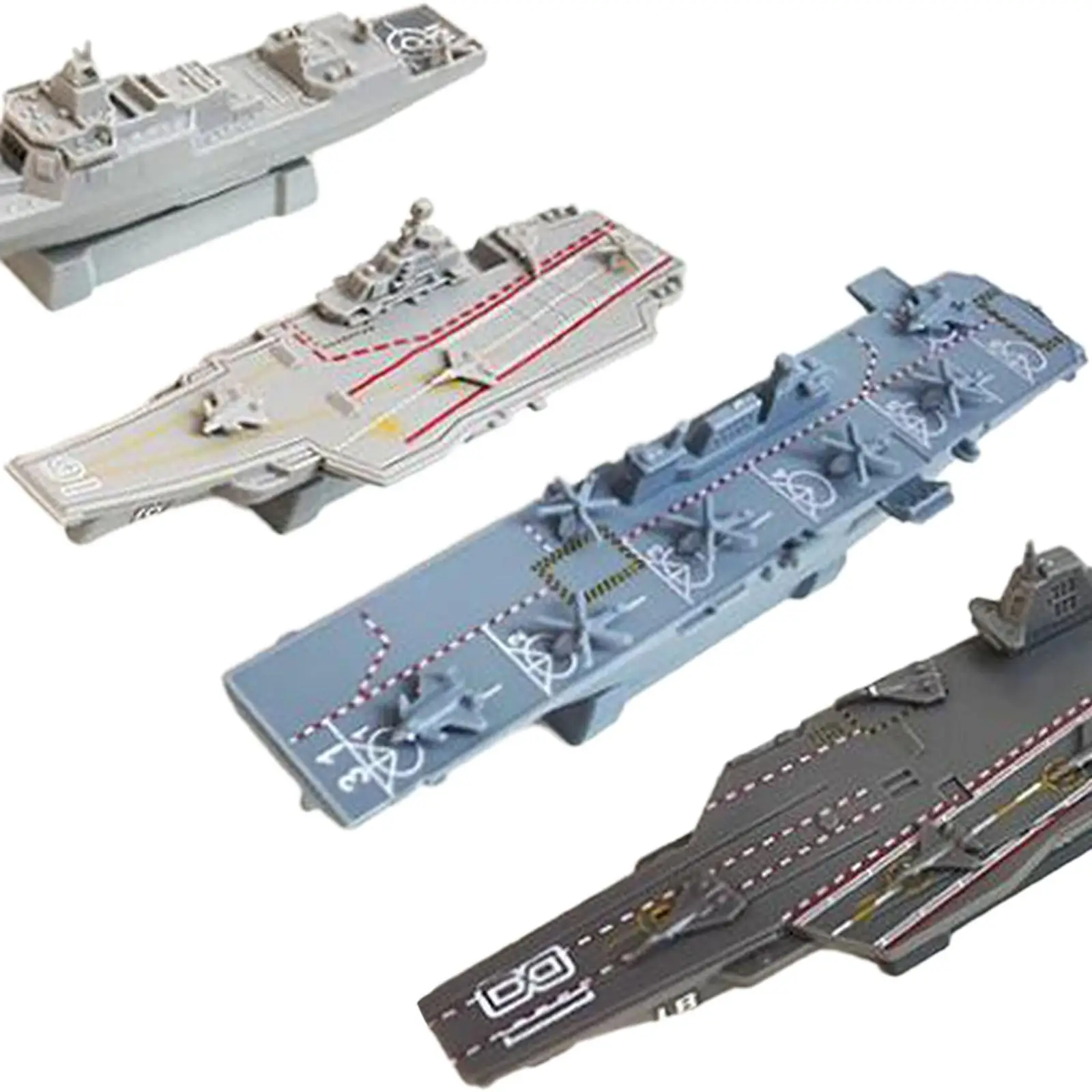 4x 4D Assembled Ship Model Aircraft Carrier Model for Boys Collectibles Kids