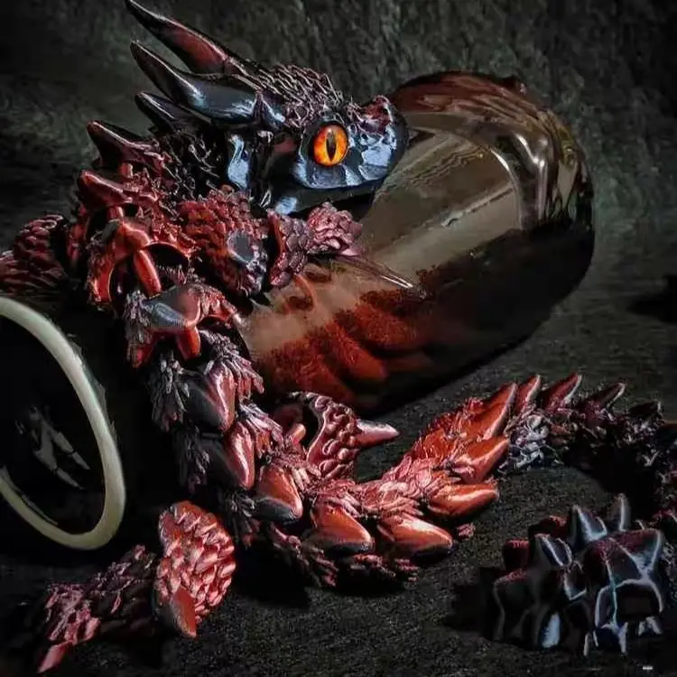 3D Printed Dragon Movable Joint Fidget Toy
