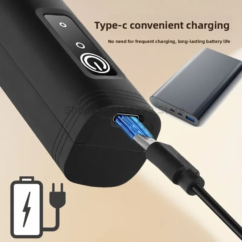 Electric Milk Frother  Handheld Mixer - Portable Coffee Blender Tool