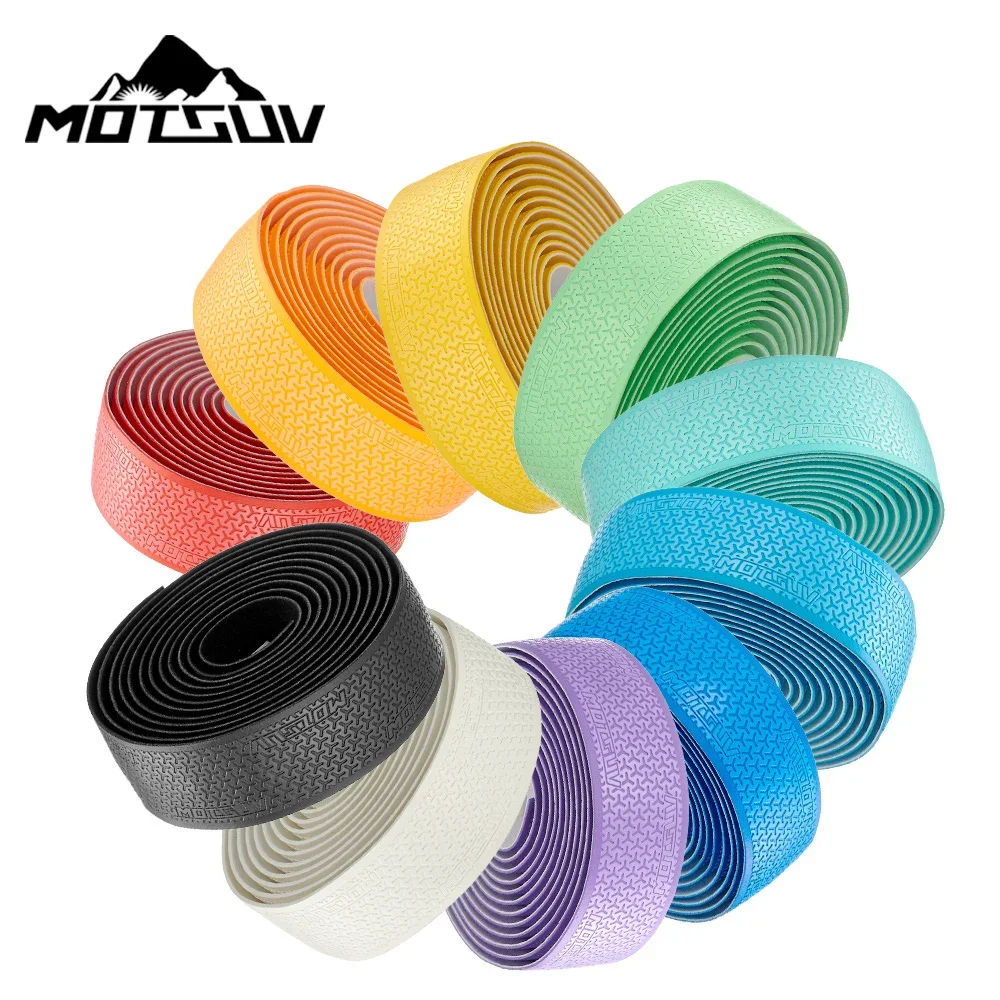3D Pattern Road Bike Handlebar Tape Anti Slip Silica Gel Handlebar Tape Shock Absorption Cycling Bar Fishing Rod Racket bike handlebar tape