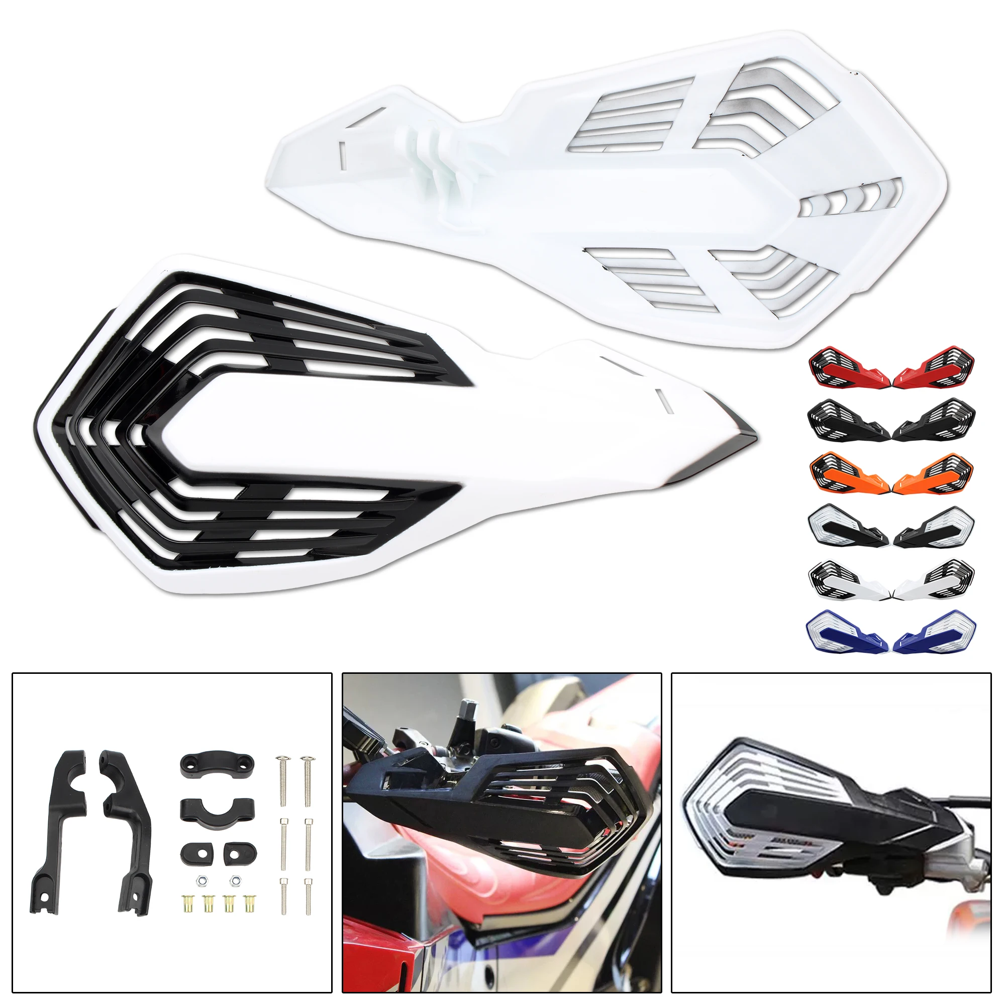 Enduro 먼지 자전거 모토 크로스 핸드 가드 그리드 쉴드 핸들 바 보호 KTM HONDA YAMAHA 개조 오토바이 액세서리