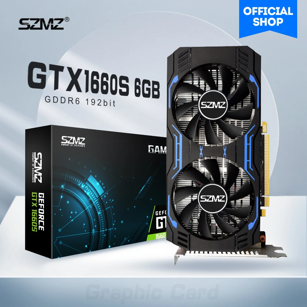SZMZ tarjeta gráfica NVIDIA GeForce GTX 1660 SUPER 1660Ti, Original, 6GB  GDDR6 GPU no RTX 2060 Rx 580 570 470| | - AliExpress
