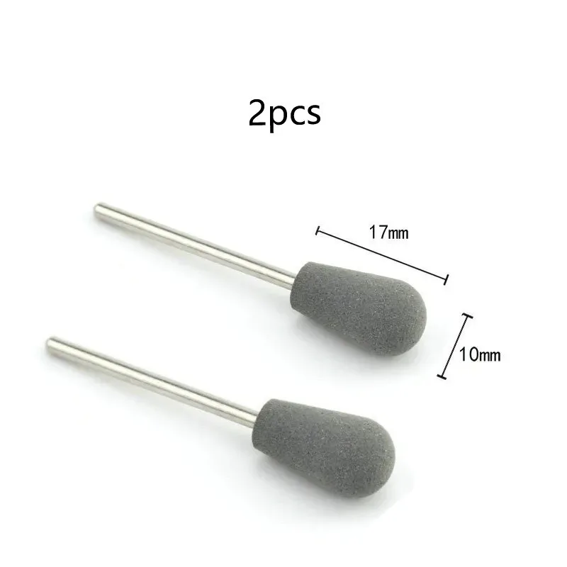 Silicone Rubber Manicure Grinding Head - 2 Pack for Burr and Dead Skin Removal