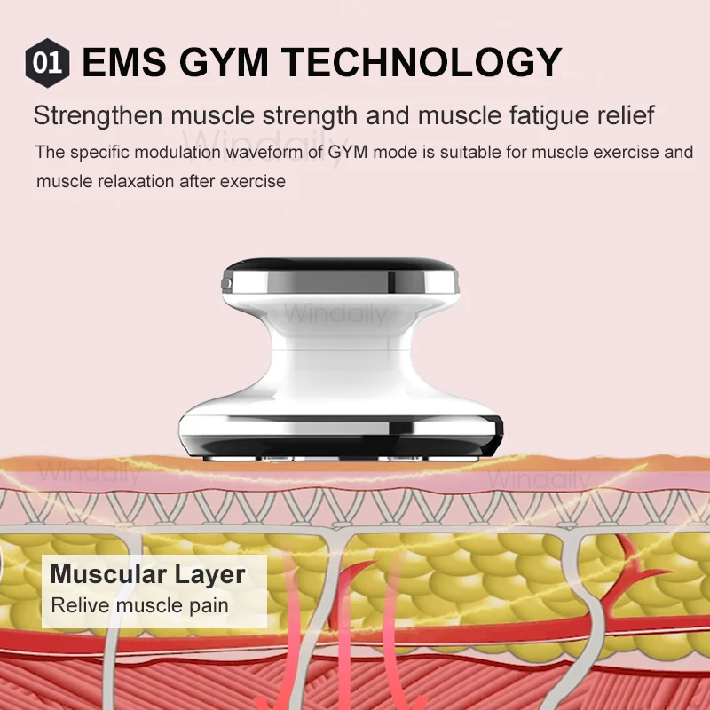 EMS & RF Radio Frequency Body Slimming Machine Fat Burner Slim Shaping Device LED Light Therapy Lose Weight Cellulite Massager - Image 2