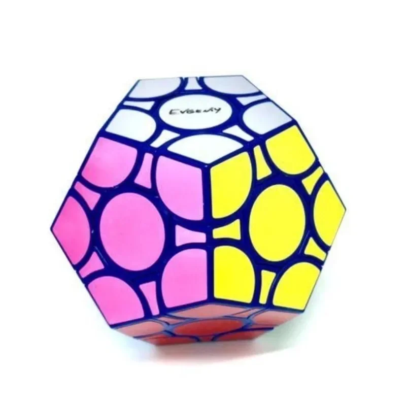 Calvin's Puzzle 3x3 Megaminx Cube Evgeniy Curvy Megaminx Blue Body Traditional Black and WhiteCurvy Has 3 Editions Magic Cube