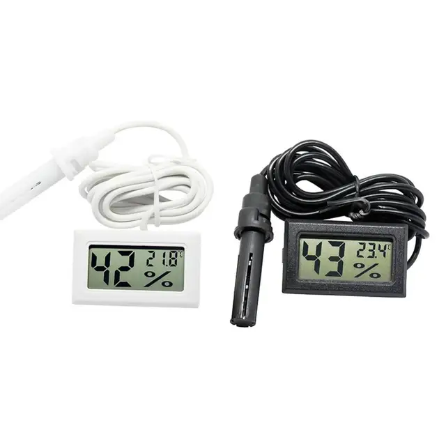 Hygrométer Mini Digitális Beágyazott Lcd Kijelző Elektronikus Higrométermérő Hőmérő Hőmérséklet -Érzékelő Páratartalommérő - Image 4