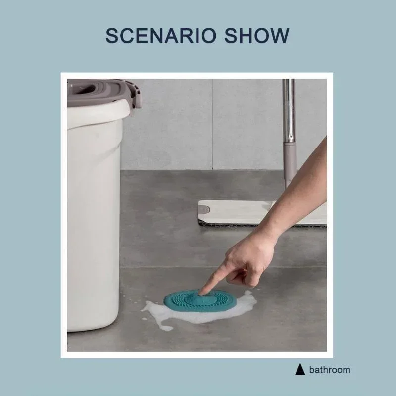 Bathroom Sink Plug Floor Drain Sink Drain Strainer Shower Sink Strainer Bathroom Water Stopper Drain Seal Plug Kitchen Bathroom Sink Plug Shower Filter Drain Cover Stopper Sink Strainer Drain Floor Hair Catcher
