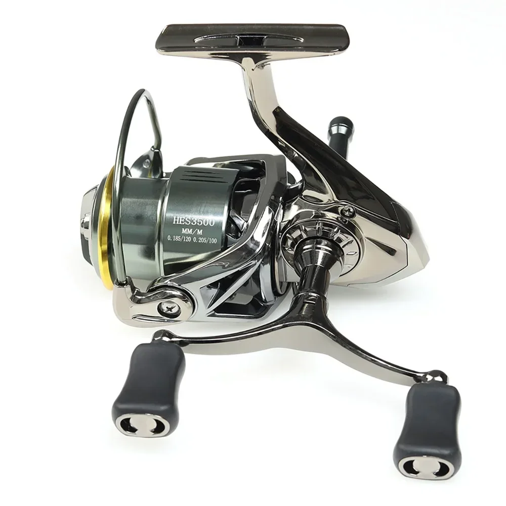 

Double Rocker Arm Non-Gap Fishing Reel Carp Feeder 1500/2500/3500 Series For Sea Saltwater Freshwater 8-12KG Max Drag Pesca