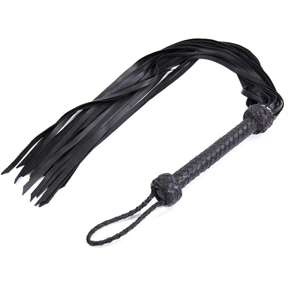 87CM Genuine Sheepskin Leather Horse Whip,Sheepskin Suede Flogger Cowhide Horse Riding Whip Handle