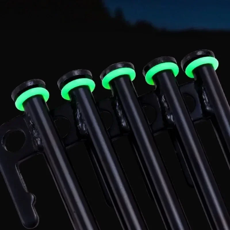Fluorescent Silicone Tent Nail Ring 10/100PCS camping tent accessories