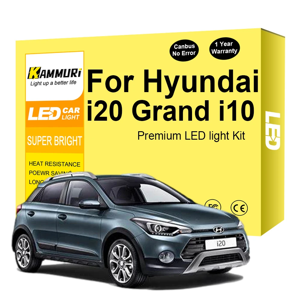 Interior LED For Hyundai i10 I20 Grand i10 2007 2020 Accessories Canbus Vehicle Indoor Dome Map