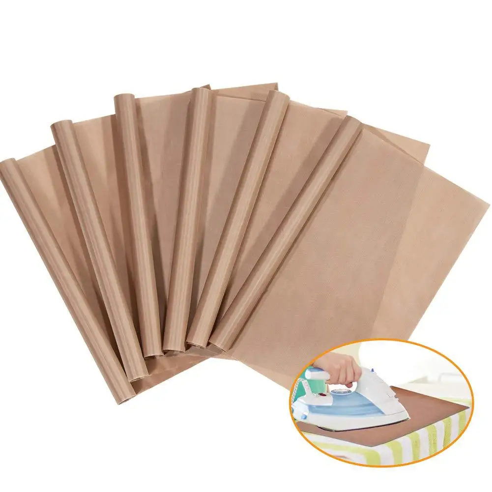 

6 pack 0.13mm Te-flons Sheet for Heat Press, Large Size Heat Transfer Press Cover Paper Heat Resistant Transfer Protector Mats