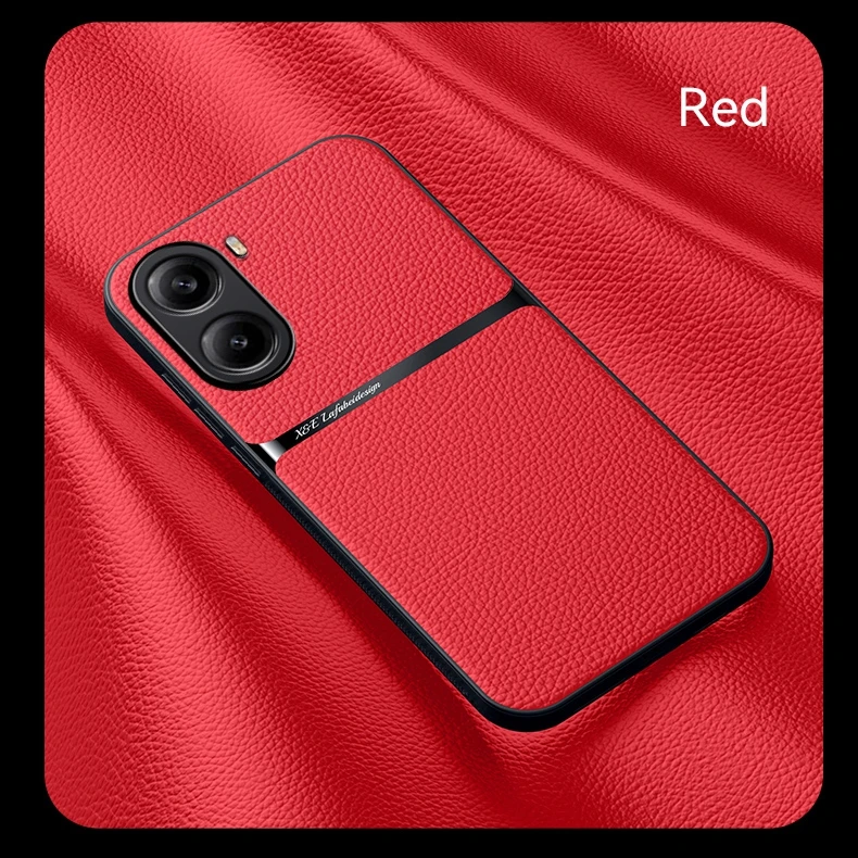 PU Leather Magnetic Protective Phone Case - Durable Back Cover Shell