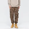 Spring Autumn Harun work trousers men's plus size trend loose drawstring pants sports camouflage trousers 7XL 8XL cargo pants 4