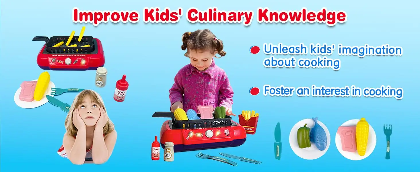 Color-Changing Pretend Fryer Toy Set