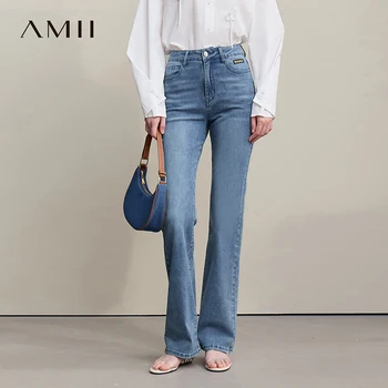 Amii Flared Jeans Autumn 2026 New Commuter Style Casual Versatile Women's Pants Solid Color Denim Trousers For Women 12621032 1
