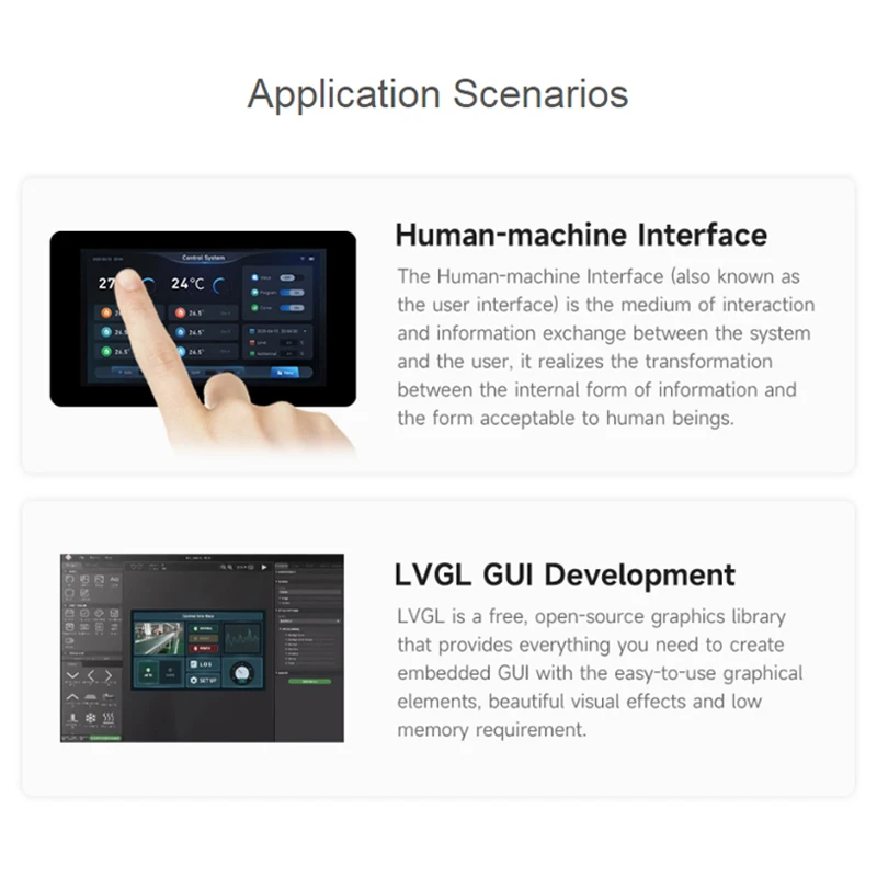 รูปสินค้า บอร์ดพัฒนา ESP32-S3 จอสัมผัส 7 นิ้ว สำหรับ HMI