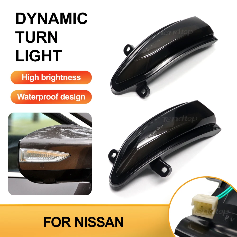 

For Nissan Altima Teana L33 2013-2018 Sylphy Sentra Pulsar Tiida Turn Repeater Side Mirror Lamp Rearview Flashing Turn Lights