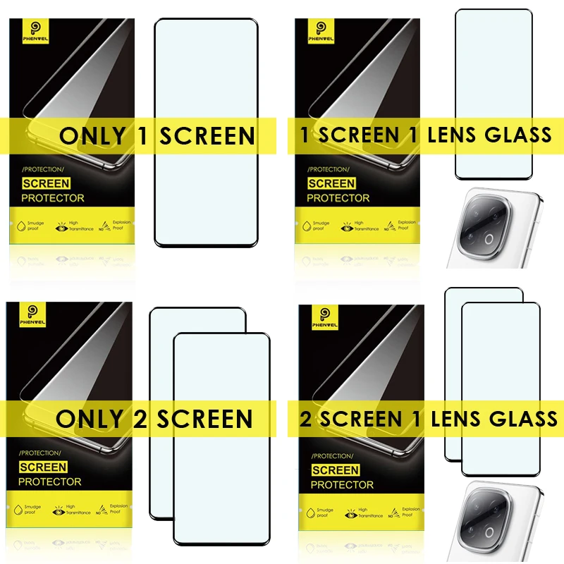Premium Oleophobic Tempered Glass Screen Protector - Anti-Shatter Protection
