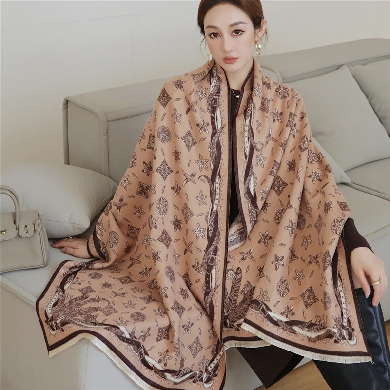 Louis Vuitton Natural Monogram Shawl Scarf/Wrap