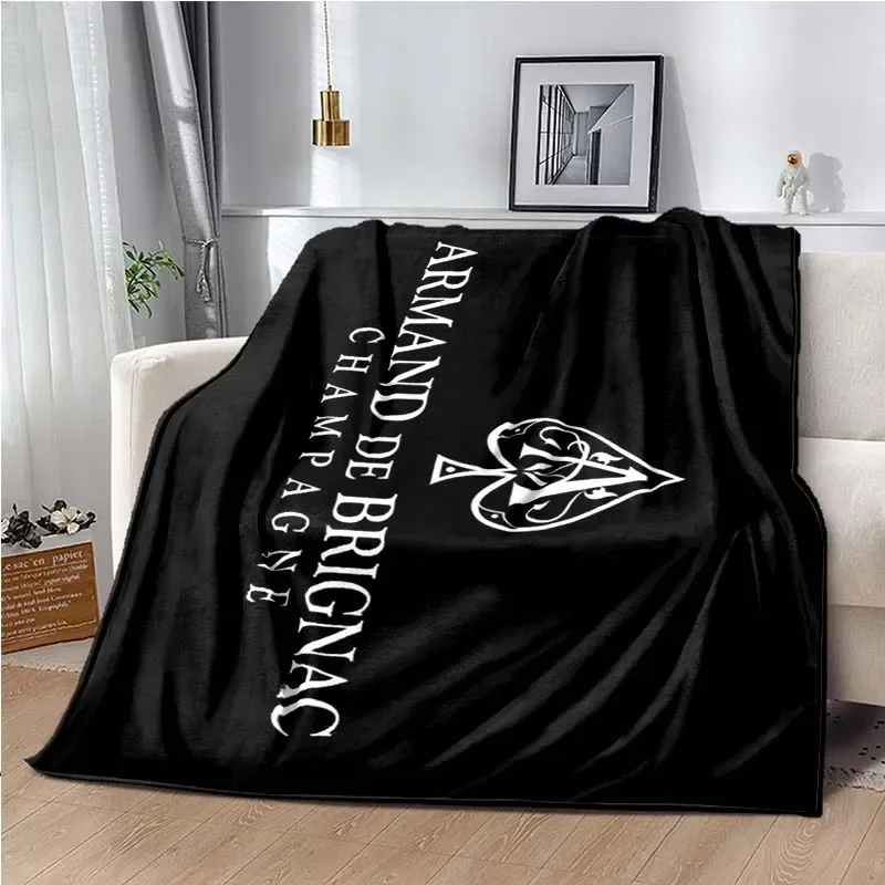 Armand De Brignac Champagne Blanket,black A,Lightweight Warm Insulation Sofa Bed Office Car Knee Pads Blankets,Decke 3
