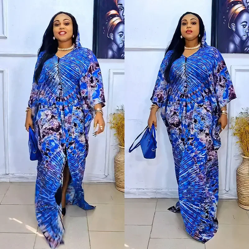 2025 African Dresses for Women Traditional Africa Clothing Dashiki Ankara Outfits Gown Abayas Robe Muslim Kaftan Maxi Long Dress 4